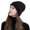 thumbnail image 1 of Hauaitttt Winter Warm Daily Fashionable Elastic Casual Slouchy Hat Suitable for Man and Woman Hat to Cover Ears Snow Hats for Women Winter Hats for E Cold Winter Gear Warm Baseball Caps for Men Face, 1 of 7