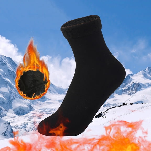 Hauaitttt Winter Warm Thermal Socks for Men Women Extra Thick Insulated Heated Crew Boot Socks for Extreme Cold Weather Lace Women plus Size Flapper Stockings Thigh High Fishnet Stockings
