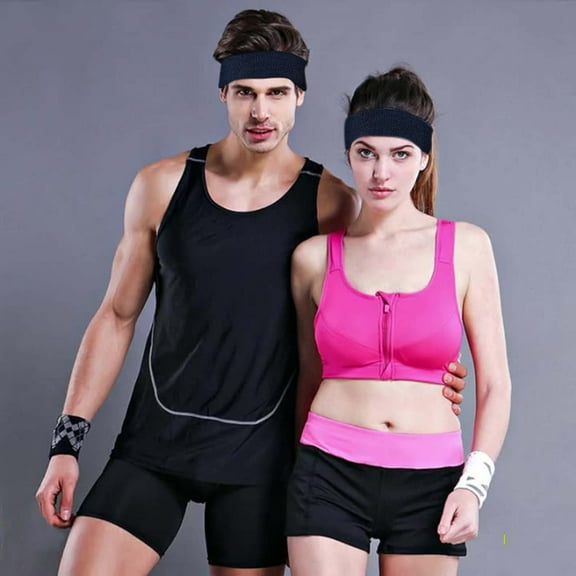 Hauaitttt Women Absorption and Sweat Wicking Sports Thick Pile Cloth Wweat Proof Belt Men Headband Long Hair Headband Sweat Headband Material Fabric Sweat Head Bands Sweatband Running Headband Boy