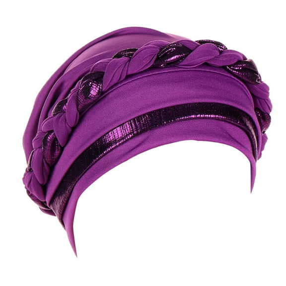 Hauaitttt Women Braid Turban Hats Hat Cap Hair Bonnet Head Scarf Wrap Cover Soft Hat No Cap Future Marching Band Hats for Women Witty Hats Watcher Hat Sometimes Baseball Cap Bellman Hat Stay Cool Hat