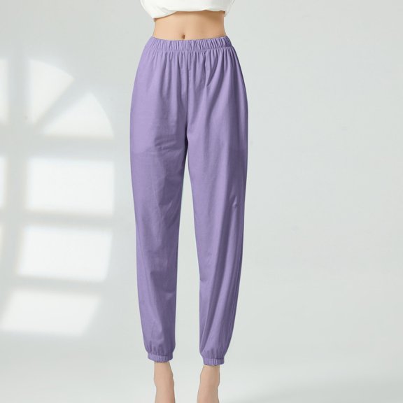 Hauaitttt Women Casual Pants Classical Dance Trousers Wide Legged Straight Pocket Long Pants Gymnastics Practice Exercises Dance Training Leg Binding Pants Dress Clothes for Women Business Casual