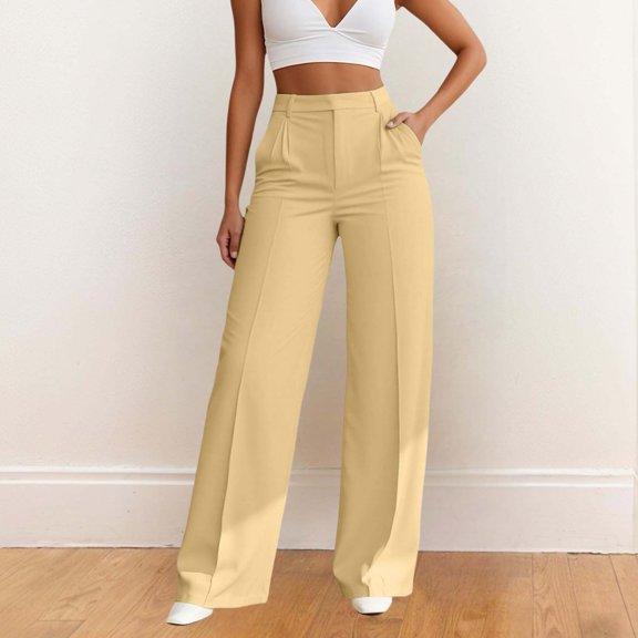 Hauaitttt Women Casual Pants Straight Leg Comfortable Wear Everyday Soft Stretch Breathable Summer Spring Fall Trousers Petite on Dress Pants for Women Business Casual Womens plus Sweatpants Women s