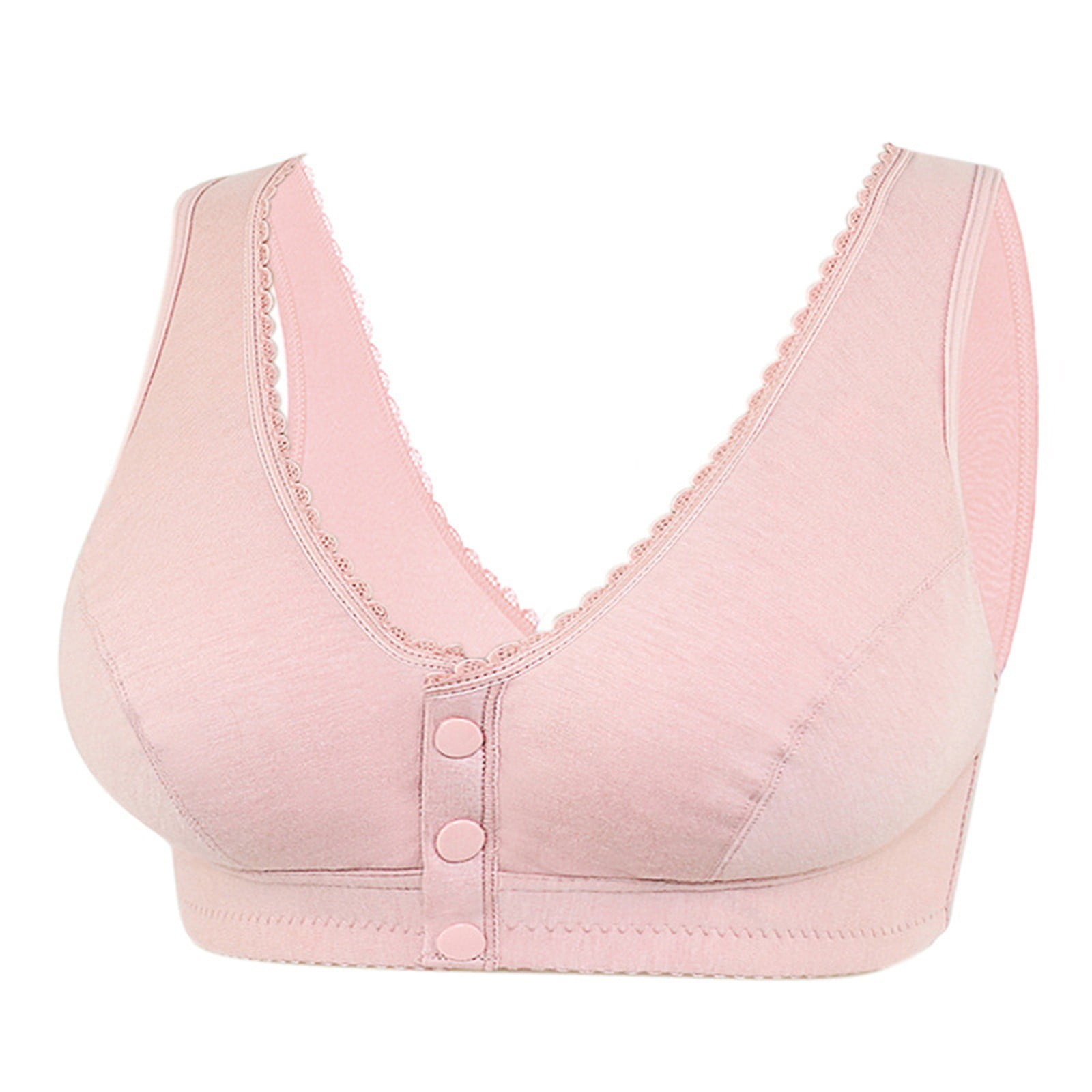 Hauaitttt Women Casual Solid Color Breathable Top Bra Underwear Without ...