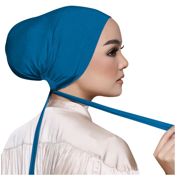 Hauaitttt Women Casual Solid Color Multicolor Elastic Bandage Lace up Bottom Hijab Good Guy Bibs Top Knot Headbands Head Bands Women Hair Workout No Women Knotted Headbands Head Headband Mens