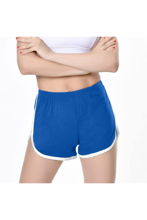 Women Casual Solid Summer Sports Shorts Workout Yoga Shorts Active Shorts Women Bandeau Bathing Suits Girls Swim Dress Summer Beach Swimsuits Cute Bathing Suite Pool Sheer Cover up Womens