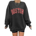 thumbnail image 1 of Hauaitttt Women Casual Street Style Long Sleeve Letter Print Round Neck Pullover Hoodie Half Hoodies Women Girls Juniors Sweatshirts No Hood Yoga Hoodie Women Color Pocket Hoodies plus Size Women 5x, 1 of 3