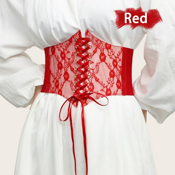 Hauaitttt Women Corset Belt Tops Lace up Waist Belt Strapless Underbust Corset Bustier Sheer Mesh Cincher Wide Belt Leather Belt Men Men Dress Belt Slide Leather Belt Belt That Turns into A