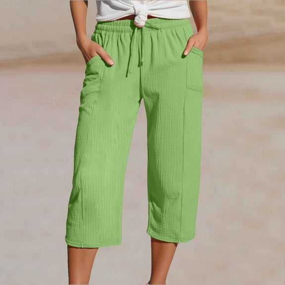 Hauaitttt Women Fashion Straight Leg Casual Pants High Waist Sports Loose Pants Dress Pants for Women Business Casual Short Women Work Pants Business Casual High Waist Harem Pants for Women with