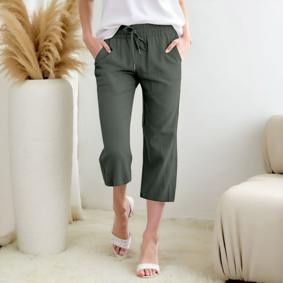 Hauaitttt Women High Waisted Wide Leg Pants Fashion Drawstring Elastic Trousers Comfy Straight Leg Long Pants with Pockets plus Size Sweatpants for Women Track Sweatpants for Women Womens Sweatpants