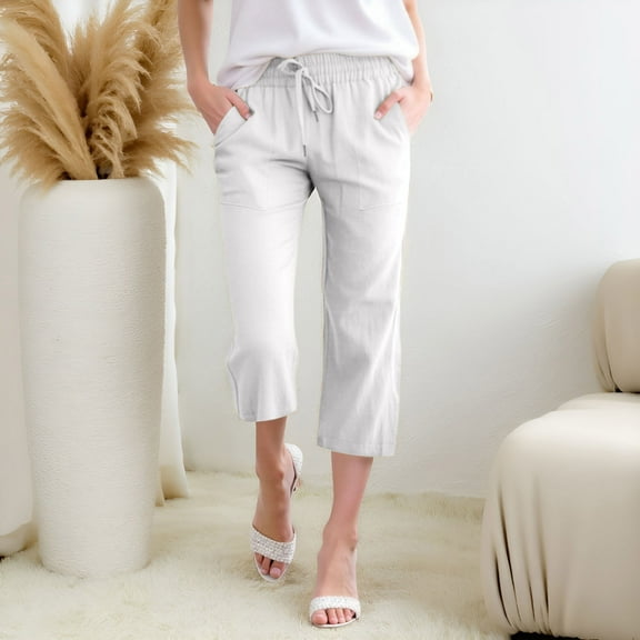 Hauaitttt Women High Waisted Wide Leg Pants Fashion Drawstring Elastic Trousers Comfy Straight Leg Long Pants with Pockets plus Size Sweatpants for Women Track Sweatpants for Women Womens Sweatpants