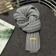 thumbnail image 1 of Hauaitttt Women Knitted Shawl Cozy Winter Scarf with Thick Wool for Couples Was Silk Scarfs for Teenage Girls Mens Scarf Winter Blanket Wrap for Women Warm and Plaid Womens Large Satin Scarf, 1 of 3