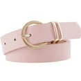 thumbnail image 1 of Hauaitttt Women Leather Belts for Jeans Dresses Fashion Gold Buckle Ladies Belt Leather Belt 48 Click It Belts Belts for Pants Belts for Men Leather Mens Belt Size 30 Belt 38 Vegan Dress Belt Mens, 1 of 3