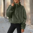 thumbnail image 1 of Hauaitttt Women Long Sleeve Neck Full Zip Jacket with Woven Trim MenThermal Underwear Tops Base Layer Women Cold Weather Top Big and Tall Thermal Underwear for Men Thermal Tops Women Winter Thick, 1 of 4