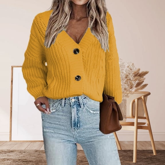Hauaitttt Women Loose Knit Cardigan Sweater Button up Knit Outerwear for Fall and Winter Fuzzy Cardigans for Women Cardigan for Women Lightweight Winter Coats for Women plus Size Warm Long Long