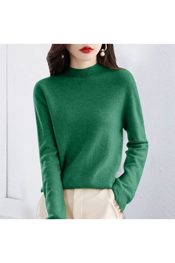 Women Pure Long Sleeve Crew Neck Soft Warm Pullover Knit Fall Winter Long Sleeve Thermal for Women Cold Weather Compression Shirt Thermal Base Layer Men Thermal Underwear Tops for Men Long