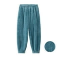 thumbnail image 1 of Hauaitttt Women Pyjamas Flannel Trousers Casual Trousers Autumn Winter Thick Menand Women Pants Women Long Underwear Bottoms Men Thermals Top and Bottom Set 3x Lightweight Thermal Underwear, 1 of 4