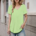 thumbnail image 1 of Hauaitttt Women Shirt Short Sleeve Casual Stylish Top Shirts Shirts Women Loose Fit Long Sleeve T Shirt Women Pack Women Casual Shirts Dry Wick Tee Women Workout Clothes Women Womens Casual Work, 1 of 4