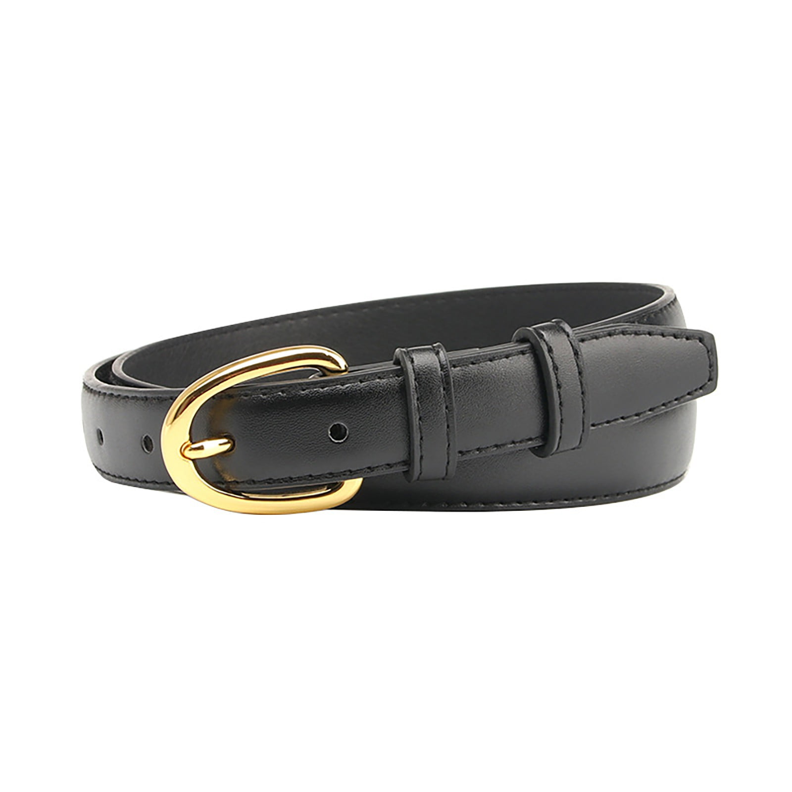 Adjustable Thin Leather Waist Belt For Kids - PU Leather 