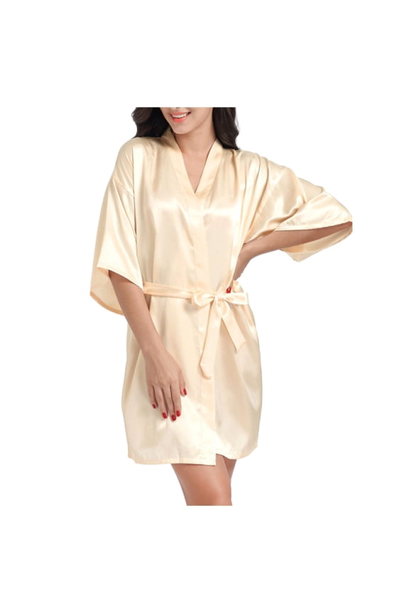Women Soft Long Satin Robes Long Silk Robes Full Length Robes Kimonos Bath Robe Dressing Gowns plus Size Apparel Cool Nightgowns Women 5x Night Gown plus Size Nightgown 2x Women Sleepwear