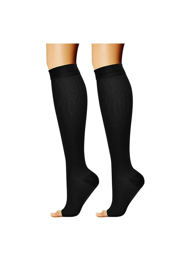 Women Solid Casual Sports Socks Calf Socks Elastic Compression Stockings Large Stockings Garter Pantyhose Women Suspender Pantyhose Lace Garter Garter Hosiery Meow Meow Lace Stocking