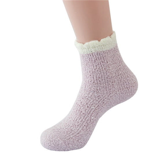 Hauaitttt Women Thick Sleep Snow Floor Socks Mid Tube Socks Home Plus Thermal Socks Thick Wool Boot Socks Women Womens Socks Set Mens Wool Socks Cycling Socks Socks Women Thin Thermal Socks for
