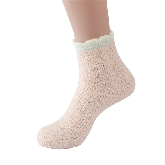 Hauaitttt Women Thick Sleep Snow Floor Socks Mid Tube Socks Home Plus Thermal Socks Thick Wool Boot Socks Women Womens Socks Set Mens Wool Socks Cycling Socks Socks Women Thin Thermal Socks for