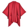 thumbnail image 1 of Hauaitttt Women Warm Shawl Wrap Cape Winter Cardigan Sweaters Open Front Poncho Women Capes and Cloaks Dressy Jackets for Women for Formal Wear Antique Shawls Big Scarfs for Women Shawl Blanket, 1 of 3