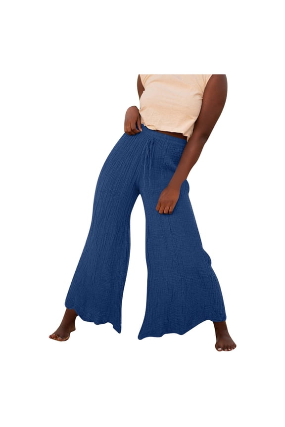 Women Wide Legs Flowing Training Pants Drawstring Lace Temperament Pants Yoga Body Pants Flared Pants Track Pants Women Womens Casual Leggings Pants Cargo Pants for Women Women Pants