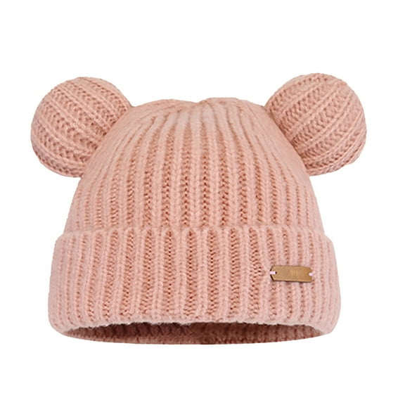 Hauaitttt Women Winter Cat Ears Hats Soft Slouchy Striped Knitted Hat Trendy Warm Crochet Braided Knitted Hats Winter Trapper Hat Women Winter Hats for Men Winter Trapper Hats Men Ear Caps for Winter