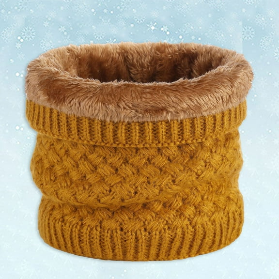 Hauaitttt Women Winter Neck Warmer Gaiter Double Layer Soft Lined Thick Knit Scarf Windproof Gaiter Scarf Women Winter Neck Warmer Scarf Tops Silk for Women Scarf Wrap for Women Hair Small Scarf for