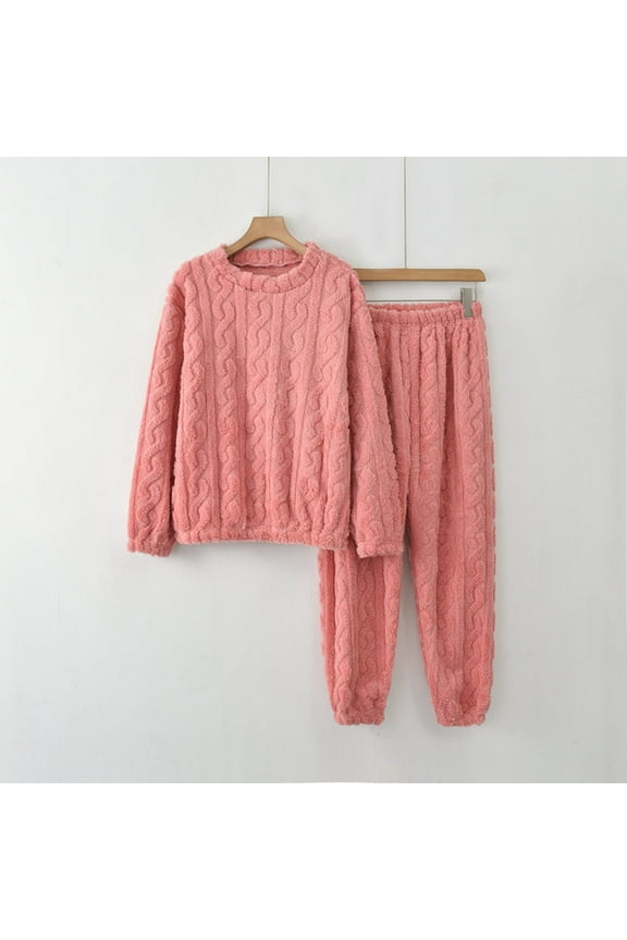 Women Winter Plus Size Two Piece Pajama Set Long Sleeve Top and Pants Cozy Wear Womens Pajamas Short Set Flannel Pajamas Juniors Flannel Pajamas Women Petite Size Womens Silk Pajama