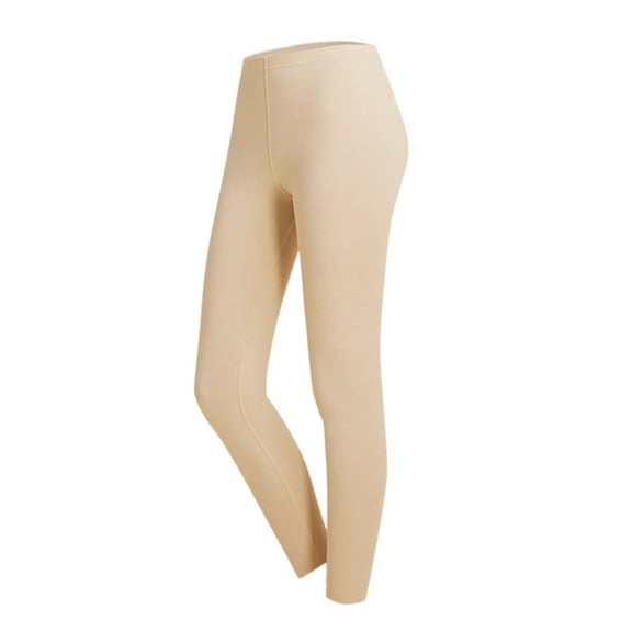 Hauaitttt Women's Autumn and Winter Warm Leggings Solid Color Slim Wool Pants Line Pants Thermal Pants down Long Underwear Mens Long Thermal Pants Mens Thermal Compression Pants Long for Men Cold