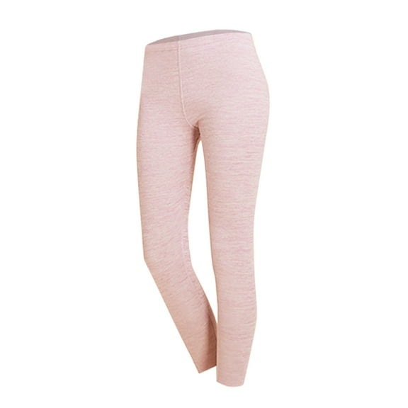 Hauaitttt Women's Autumn and Winter Warm Leggings Solid Color Slim Wool Pants Line Pants Thermal Pants down Long Underwear Mens Long Thermal Pants Mens Thermal Compression Pants Long for Men Cold