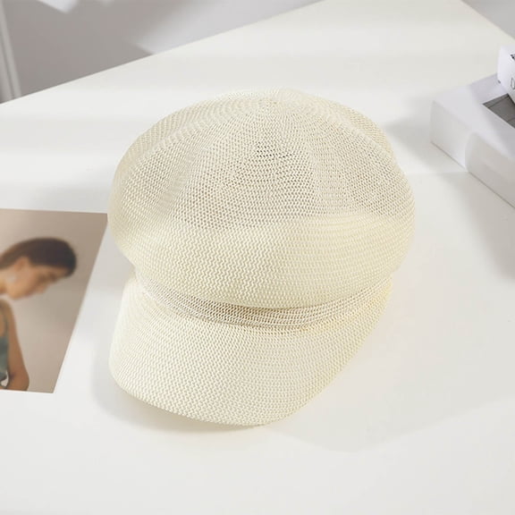 Hauaitttt Women's Balloon Hat Plain Peaked Hat Sun Hat Bread Flat Hat Newsboy Hat Visors for Women Pack Sub Visor Beach Cowboy Hats Sailing Trucker Hat Summer Visors for Women Mens Fedora Hats Summer