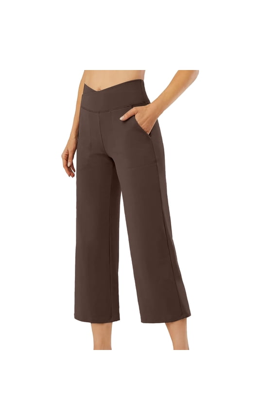 Women's Casual Pants for Daily Wear and Yoga High Waist Cropped Style for Spring and Summer Women Casual Pants Suit Pants Women Casual Figure Flattering Casual Dress Pants for Women Womens