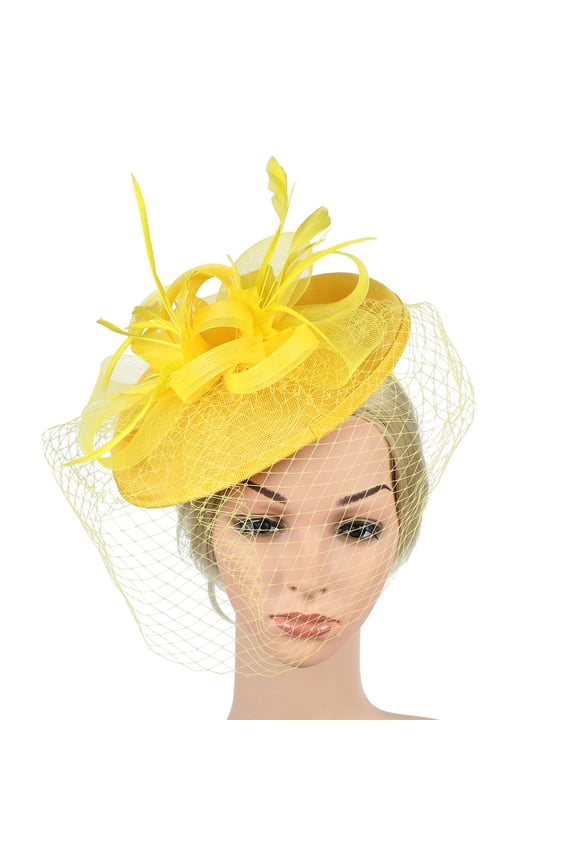 Women's Elegant Hat Strap Flower Feather Party Hat Hair Clip Headband Accessory The Minutemen Band Scarfs Headbands Bands for Hair Head Bands Hair Mens Sweatband Running Head Bands Cynic