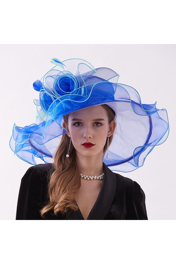 Women's Fascinator Bridal Tea Party Wedding Hat Sunhat Women Nice Visors Wide Hats for Women Women's Fall Hats Fedora Hats for Women Hot Beach Shade Hat Desert Hat Bag for Beach Women Solar