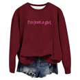 thumbnail image 1 of Hauaitttt Women's Fashion Letter Print Hoodie | Casual Oversized Pullover for Fall & Winter Fashion Fall Set Extra Long Sweatshirts Women Jacket Women Fall Jacket Women Warm Junior Hoodies Teen Girls, 1 of 2