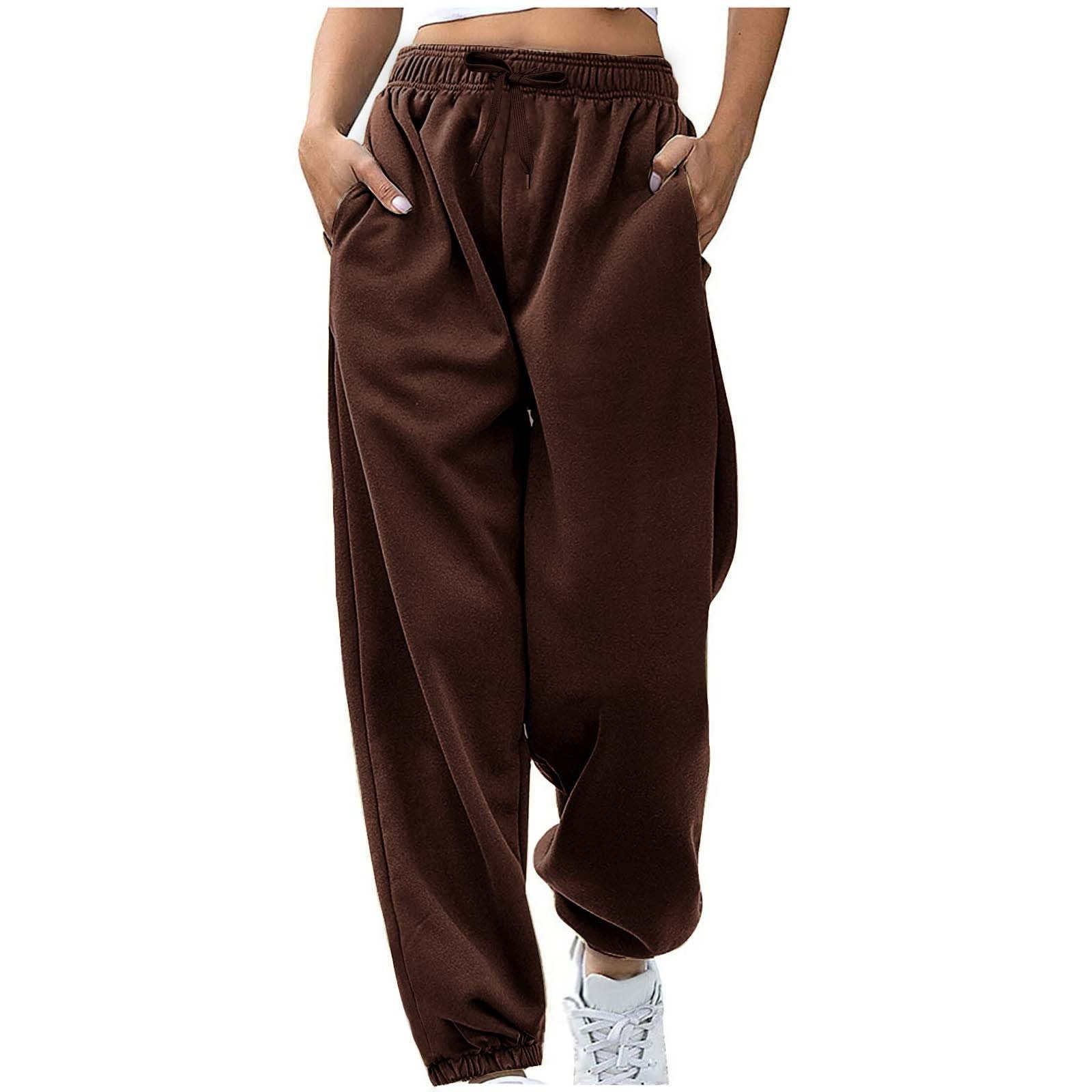 Hauaitttt Women's Fashion Waistband Rope Pocket Home Casual Sports ...