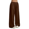 thumbnail image 1 of Women's Graphic Baggy Pants Drawstring High Waisted Baggy Sweatpants with Pocket Streetwear Pleated Dress Pants Women Sweat Pants Women Casual Pant Suits for Women Casual with Sweater Womens, 1 of 6