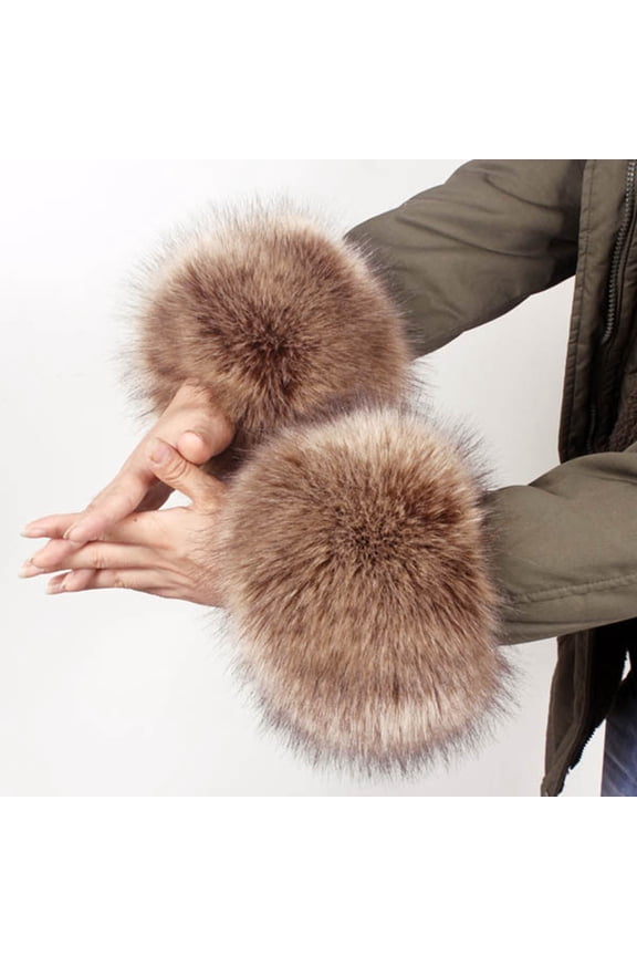 Women's Leopard Print Wrist Winter Furry Bands Arm Warmer Gloves Mittens for Women Cold Weather Mittens for Women Cold Weather Heated Gloves Mittens Toddler Women Gloves Mittens for Women