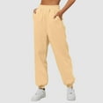 thumbnail image 1 of Hauaitttt Women’s Lined Sweatpants Wide Straight Leg Pants Bottom Sweatpants Joggers Pants Workout High Waisted Yoga Pants with Pockets Women Casual Pants for Winter Petite Business Casual Pants for, 1 of 5