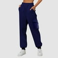 thumbnail image 1 of Hauaitttt Women’s Lined Sweatpants Wide Straight Leg Pants Bottom Sweatpants Joggers Pants Workout High Waisted Yoga Pants with Pockets Pants for Women Work Casual Long Drawstring Sweatpants Women, 1 of 3