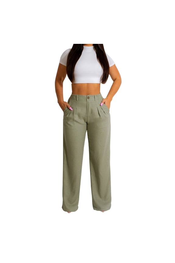 Women's Linen Casual Pants Summer Breathable Straight Leg Pants Trousers Women Pant Suits Casual Peg Pants with Tie Long Yoga Pants Casual Pants Set for plus Size Women Womens Casual Pants