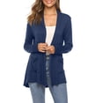 thumbnail image 1 of Hauaitttt Women's Long Sleeve Open Front Cardigan Casual Loose Lightweight Cardigans with Pockets Long Wrap Cardigans for Women Fall Cardigans Clothes for Women Cardigan Casual Work Sweaters Sweat, 1 of 5