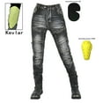 thumbnail image 1 of Hauaitttt Women's Motorcycle Riding Pants Protective Scratch Tear Thickened Leg Guard with Zipper Casual Sports Jeans for All Seasons Pants Suit for Women Work Casual Short Pants for Women Casual, 1 of 8
