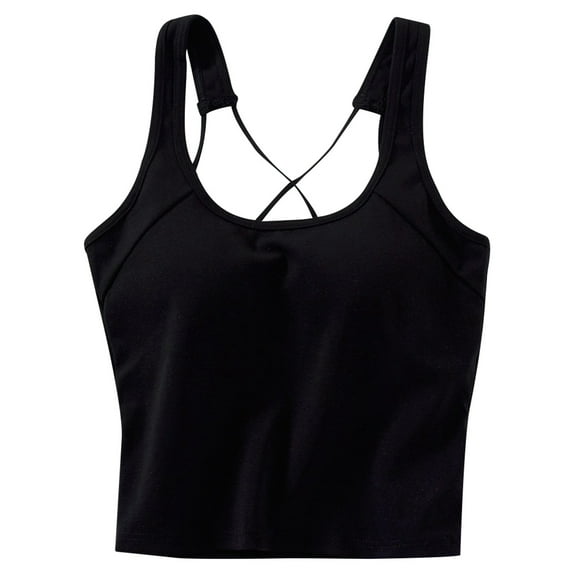 Hauaitttt Women's Solid Color Beautiful Back Thin Shoulder Straps Waist Length Suspender Slim Fit Underwear Base Coat Sports Top Wardrobe Women Tops Women's Top Beach Tops 510 1975 Crop Top Baggy