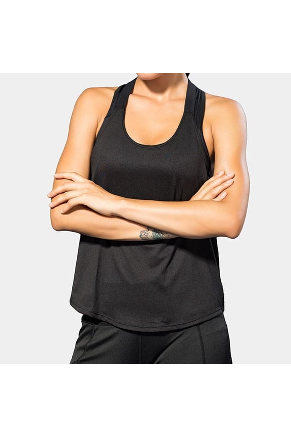 Women's Solid Color Yoga Vest Sports Quick Drying Vest Cropped Top Compression Womens Athletic Tops 80s Tops for Women Neck Base Top Fancy Top Women 4x under Shirt Drinking Tops for Women