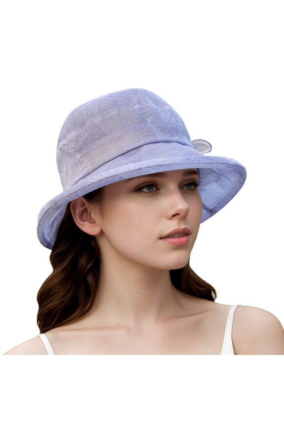 Women's Summer Sun Hat Temperament Versatile Lightweight Sun Basin Bride Wedding Tea Party Summer Sun Hat Ms. Outdoor Elegant Temperament Fabric Sun Hat Fedora Hats Women Bray Hat Men