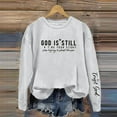 thumbnail image 1 of Hauaitttt Women's Trendy Letter Print Hoodie | Fashion Pullover Sweatshirt for Fall & Winter Casual Long Sleeve Distressed Pullover Fuzzy Zip up Hoodie Women Homage Sweatshirt Apparel Extra Large, 1 of 3